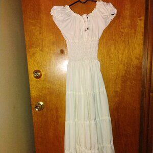Women's S/M Renaissance Dress Chemise White